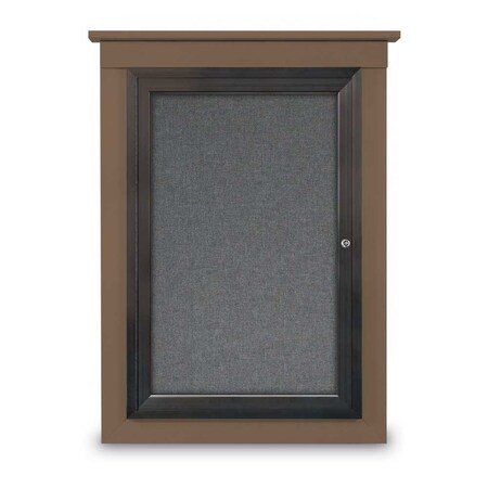 United Visual Products Sliding Glass Enclosed Letterboard, 96"x3 UV9013ACS-GOLD-HUNGRN